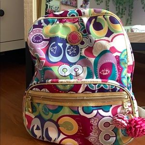 Multicolor Coach Bagpack